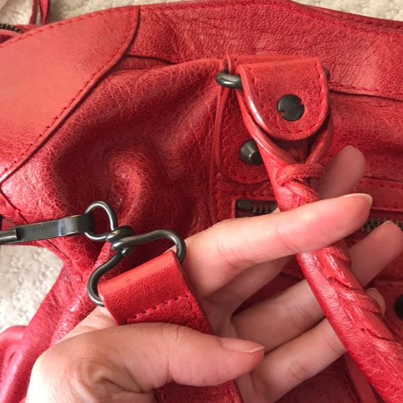 BALENCIAGA 2010 CLASSIC CITY IN RED - Picture 6 of 8